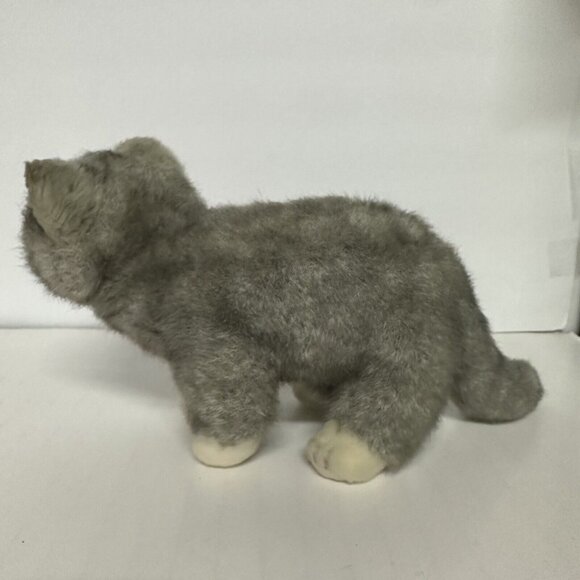 Nat and Jules Wolf Plush Stuffed Toy Wolf Small Animal Demdaco realistic - Picture 5 of 9